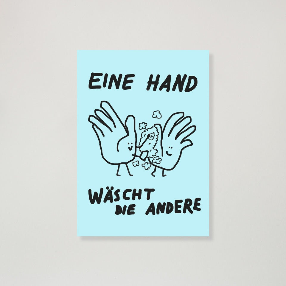 Postkarte Hand
