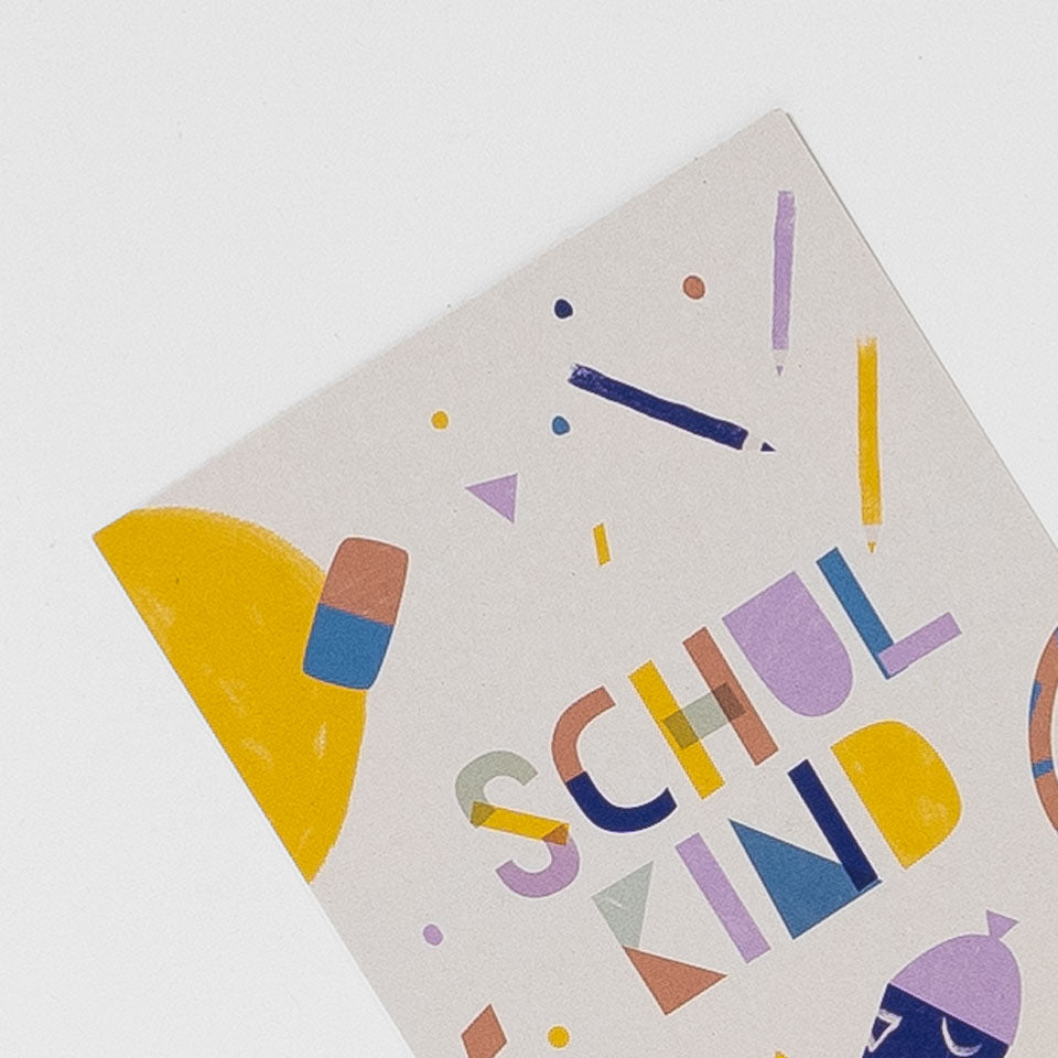 Postkarte Schulkind