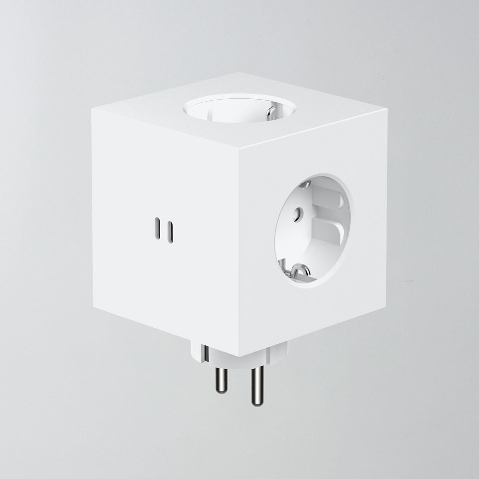Avolt Square 2 Steckdose / opal white / Martinelli Luce