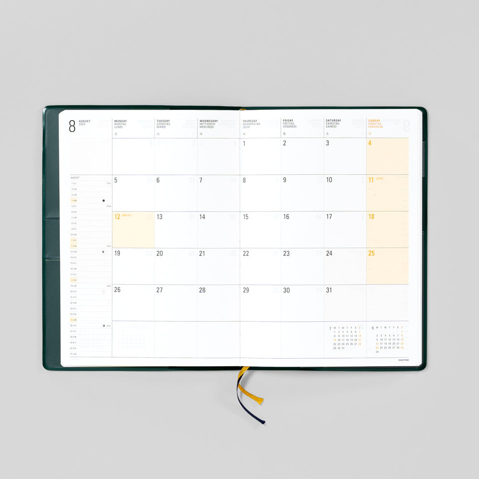 Wochenkalender 2026 mit Tasche / Diary Iris B6