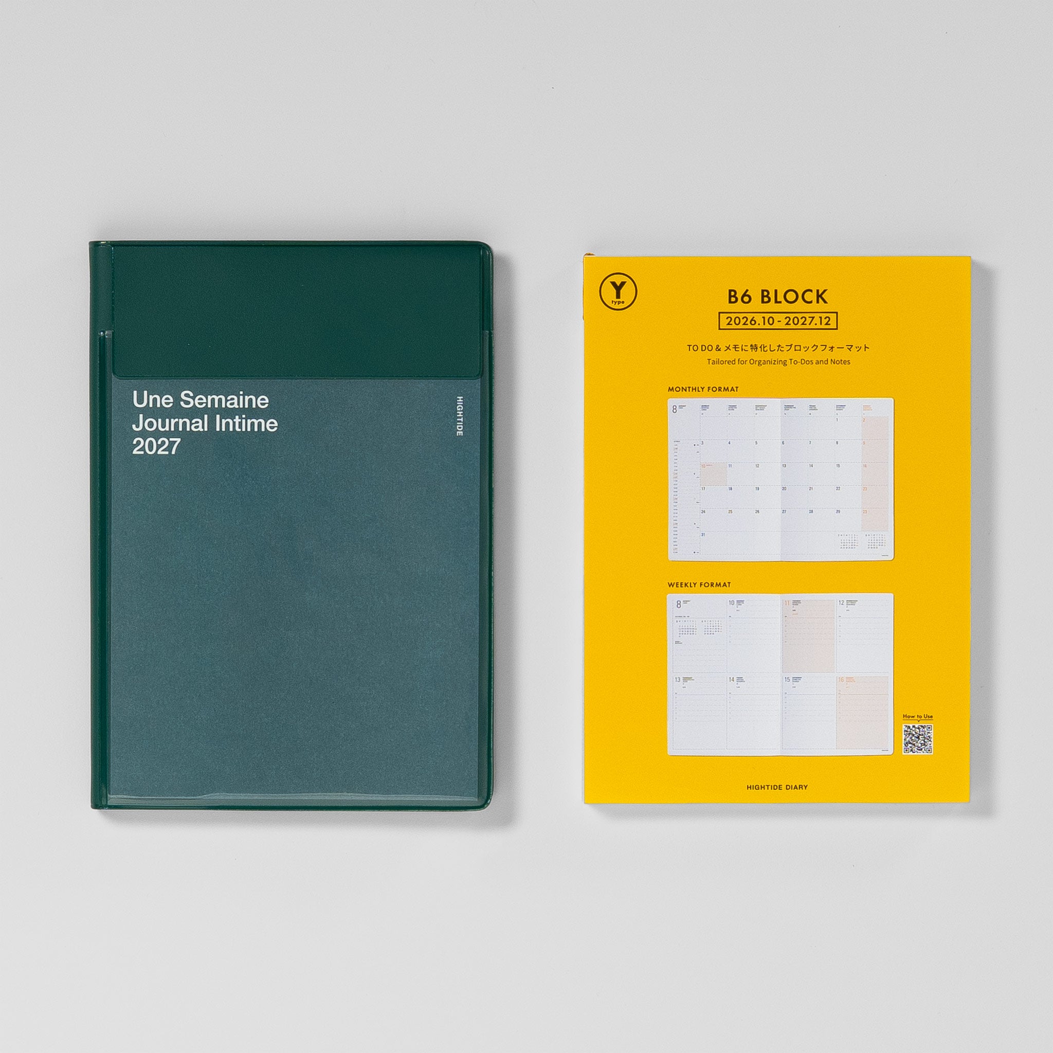 Nachfüllkalendarium für den Iris B6 Wochenkalender neben dem Cover #Ausführung_Nachfüllkalendarium