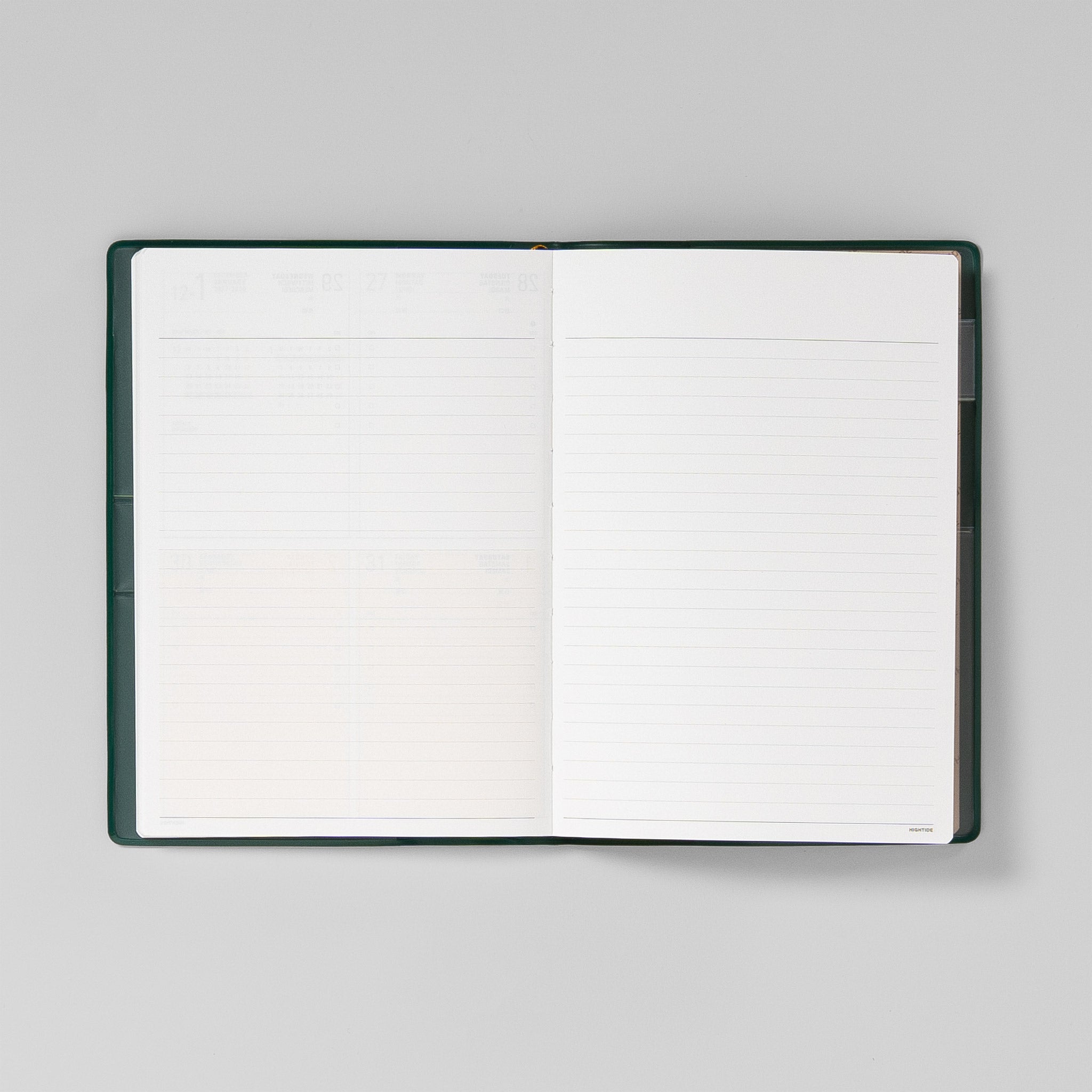 Linierte Notizseiten hinten im Iris B6 Wochenkalender