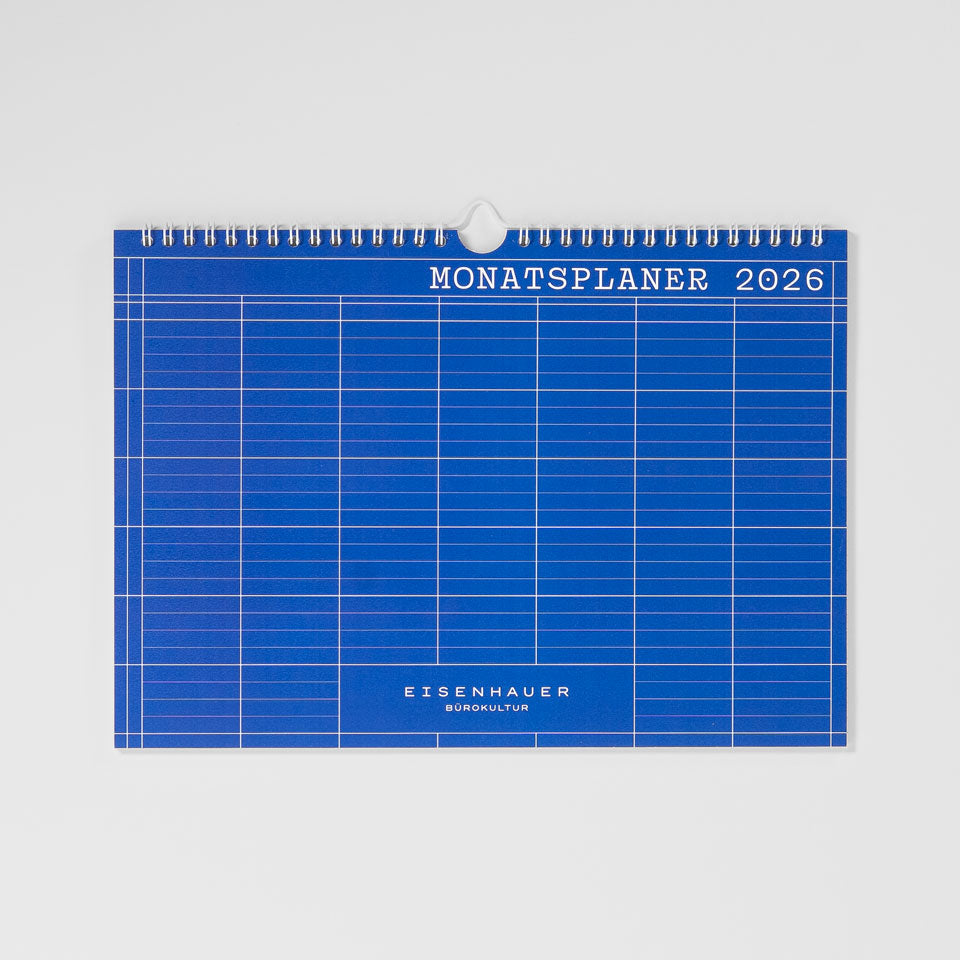 B-Ware: Eisenhauer Monatskalender 2026 für Tisch und Wand / A4