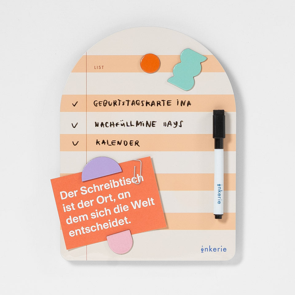 Notiztafel magnetisch mit Stift