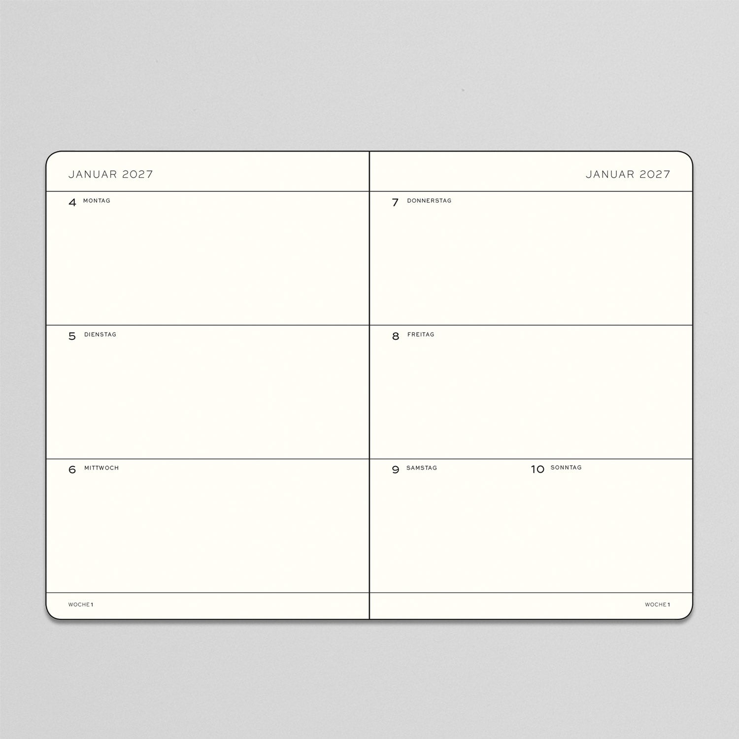 18 Monate Wochenkalender 2026/2027
