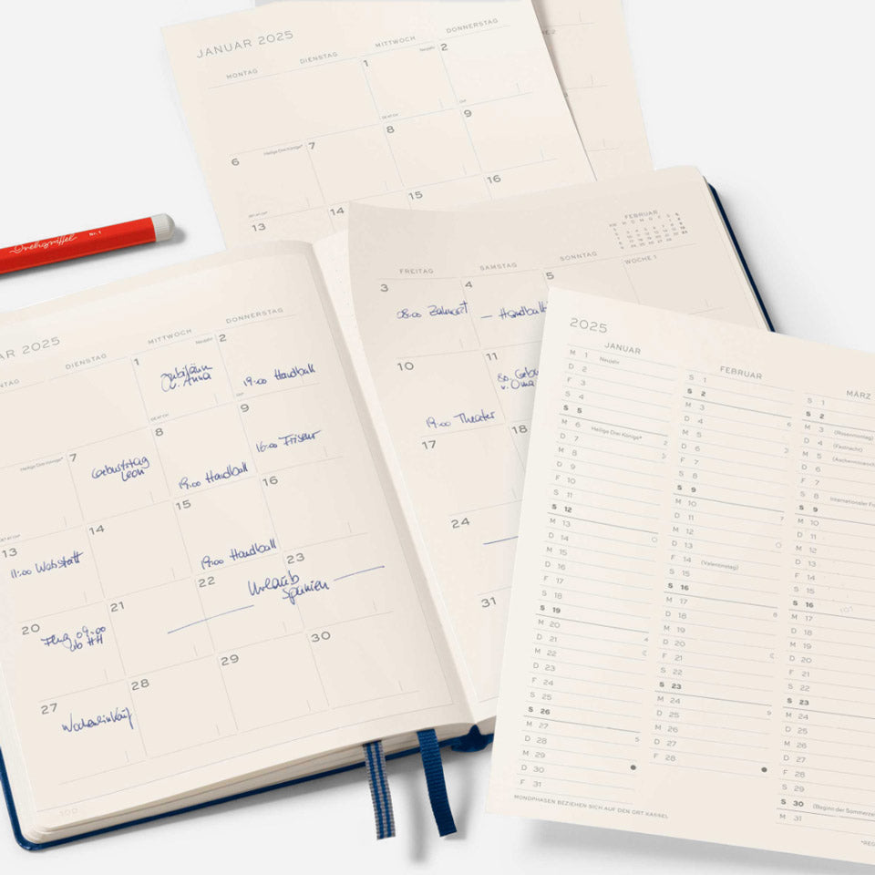 Kalender zum Einkleben 2026 – Jahresübersicht