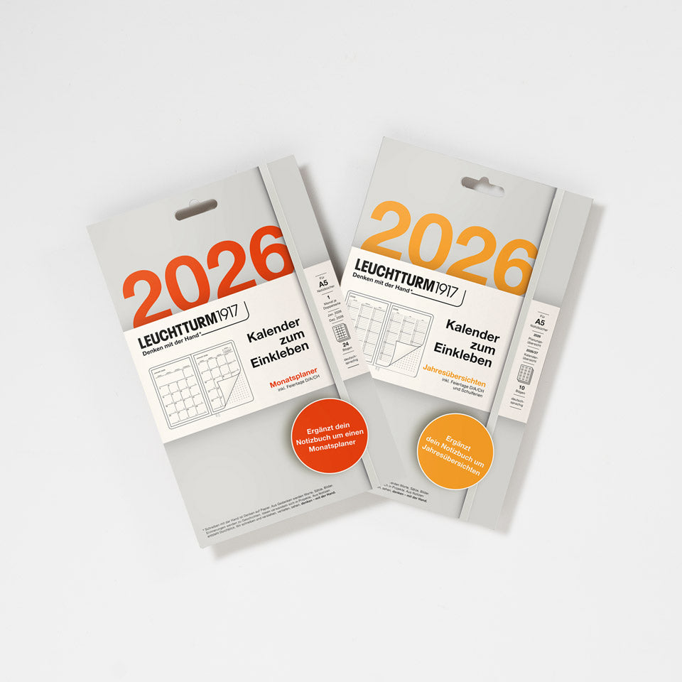 Kalender zum Einkleben 2026 – Jahresübersicht