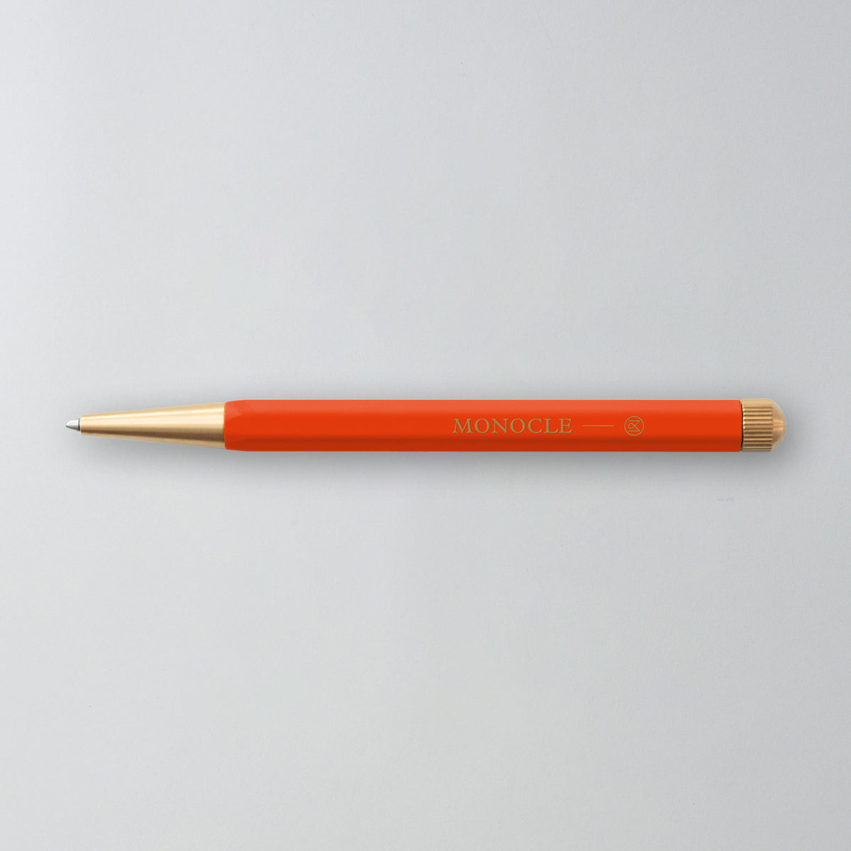 Leuchtturm Drehgriffel Kugelschreiber Monocle in Mandarine (Orange)