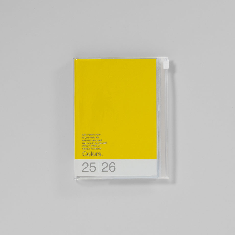 A6 Kalender 2025/26 mit Umschlagtasche Farbe