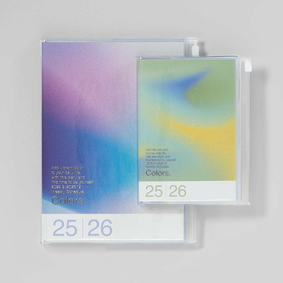 A5 Kalender 2025/26 mit Umschlagtasche Verlauf