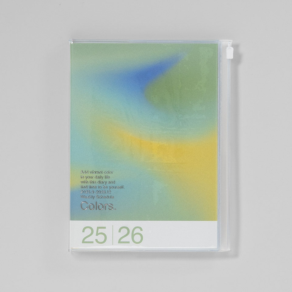 A5 Kalender 2025/26 mit Umschlagtasche Verlauf