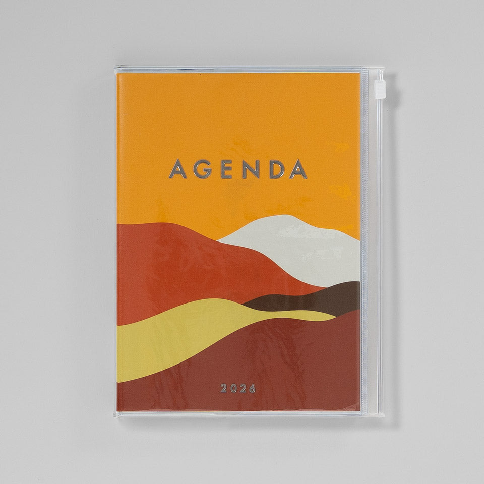 A5 Kalender 2025/26 mit Umschlagtasche Berge