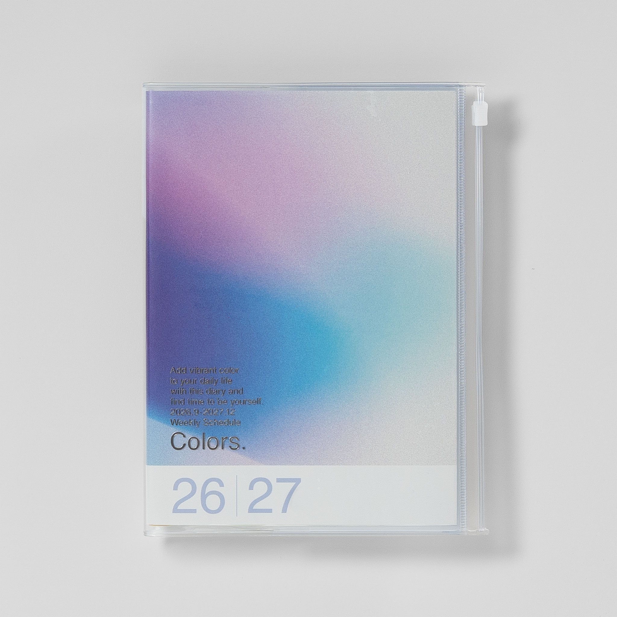 Mark's Taschenkalender A5 2026/27 Verlauf „Colors.", Farbe Blau #Farbe_Blue