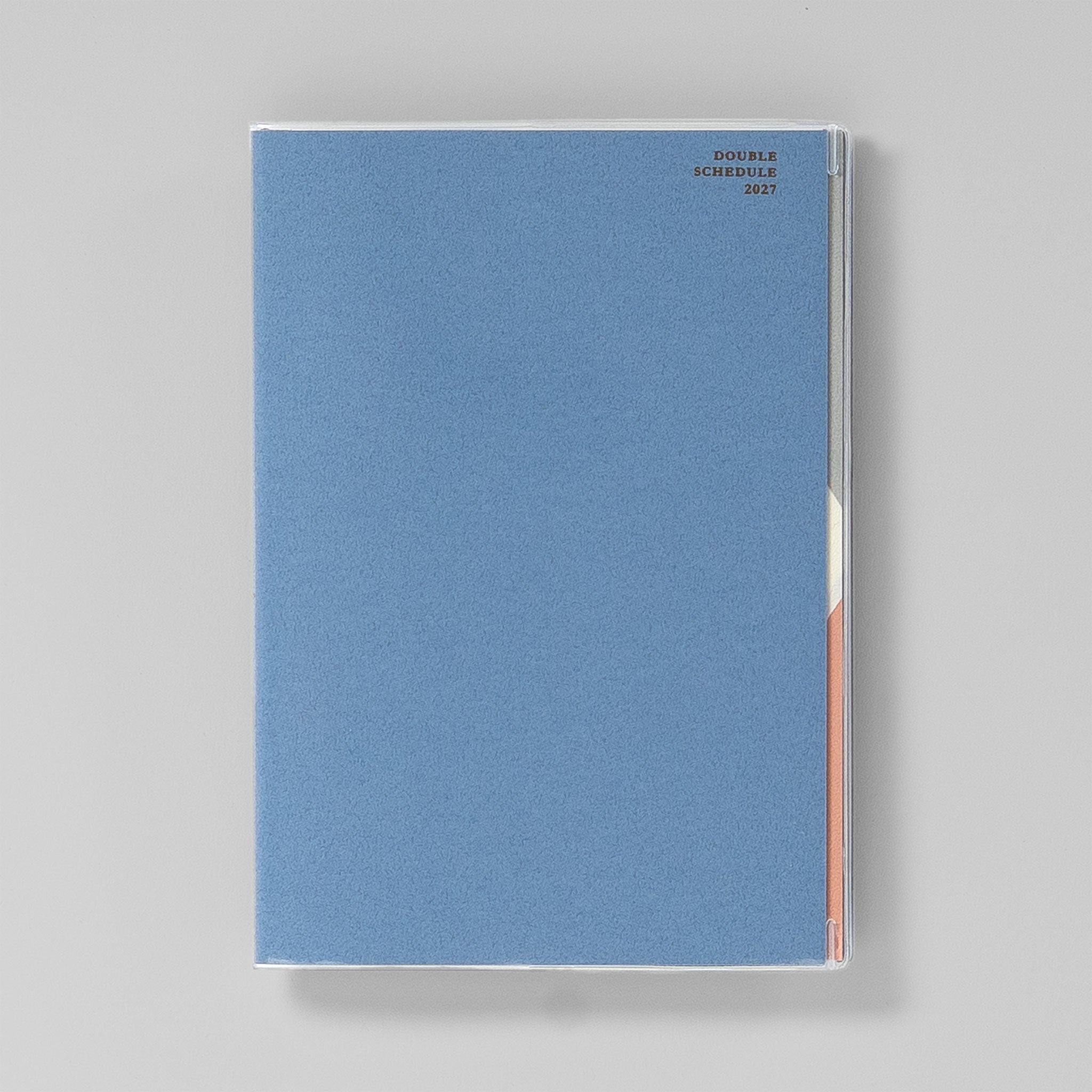 Midori B6 Doppelplaner mit Wochen-To-Do 2027 Blau – Cover freigestellt #Farbe_Blau