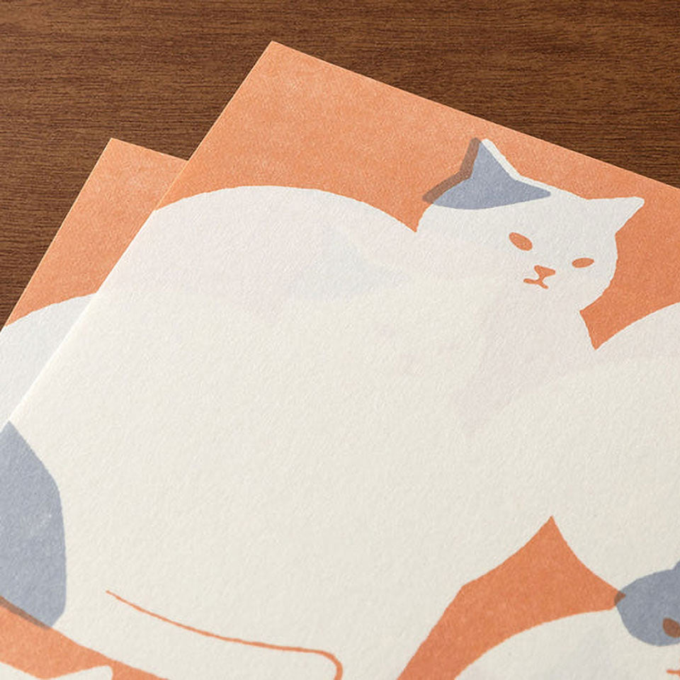 Katzen Set Briefpapier mit Umschlägen