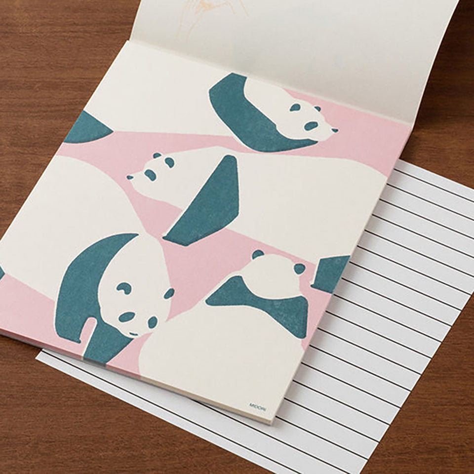 Panda Set Briefpapier mit Umschlägen