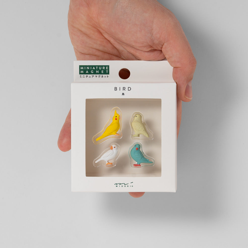 Mini-Magnete Vögel 4er Set