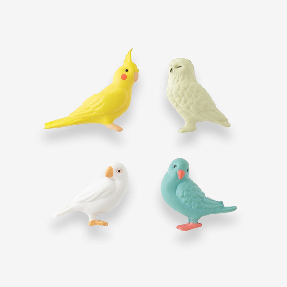 Mini-Magnete Vögel 4er Set