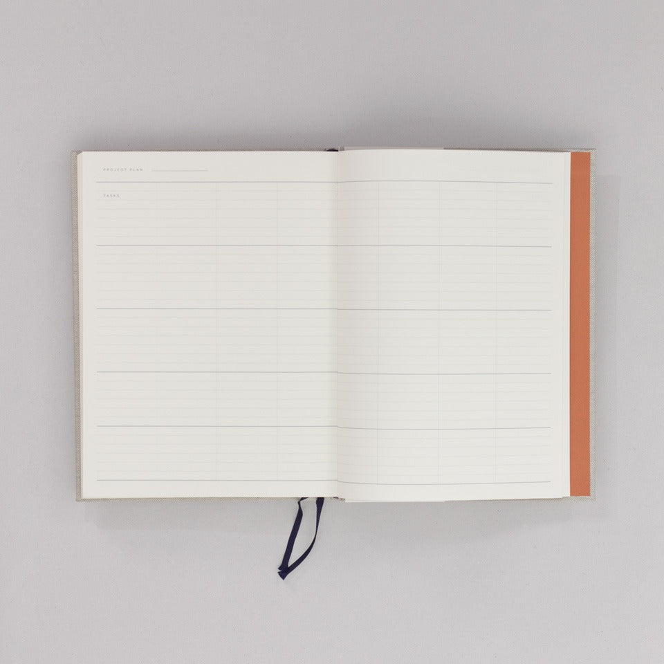 Arbeitsbuch groß grau Notem / Even Work Journal