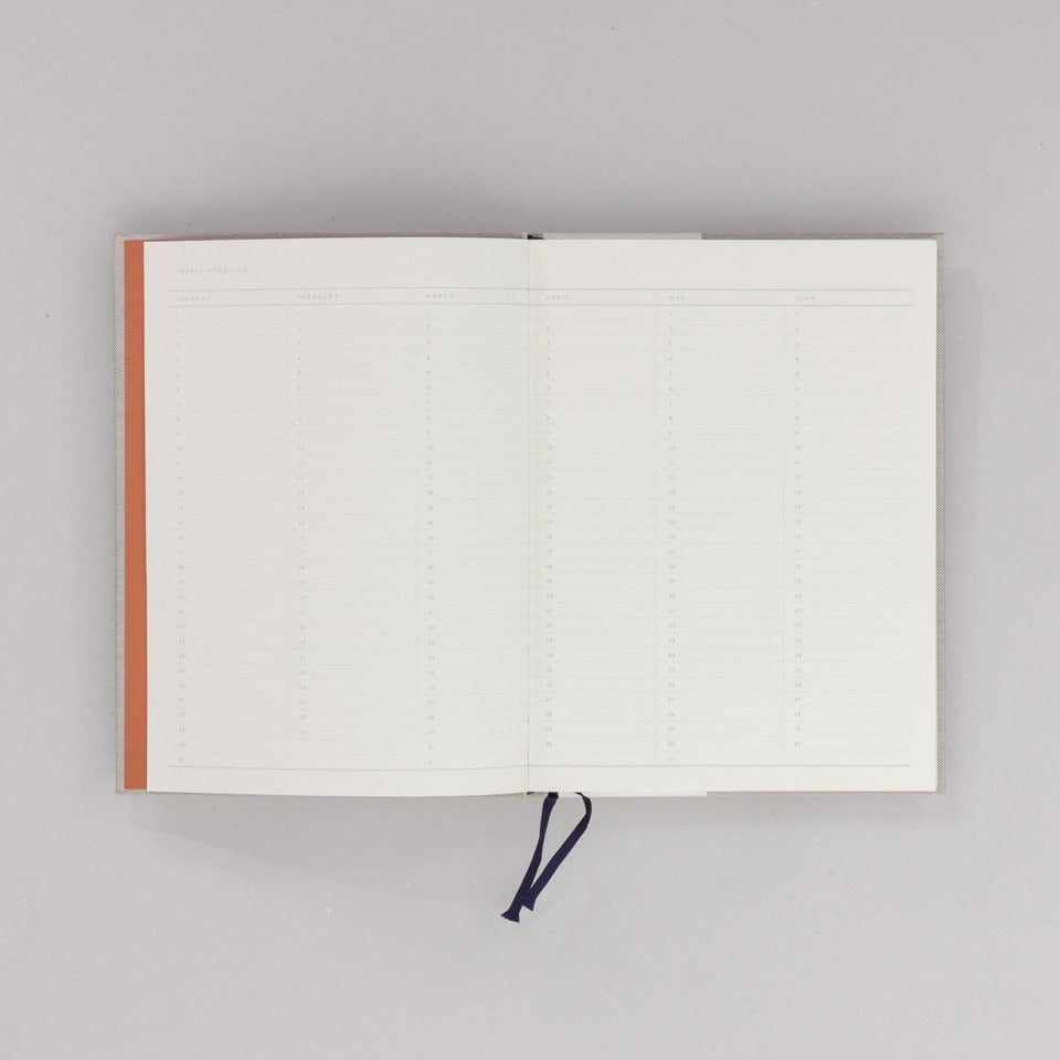 Arbeitsbuch groß grau Notem / Even Work Journal