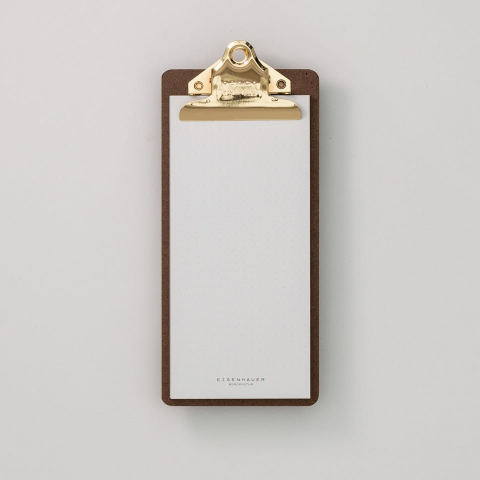 Klemmbrett gold Checkliste
