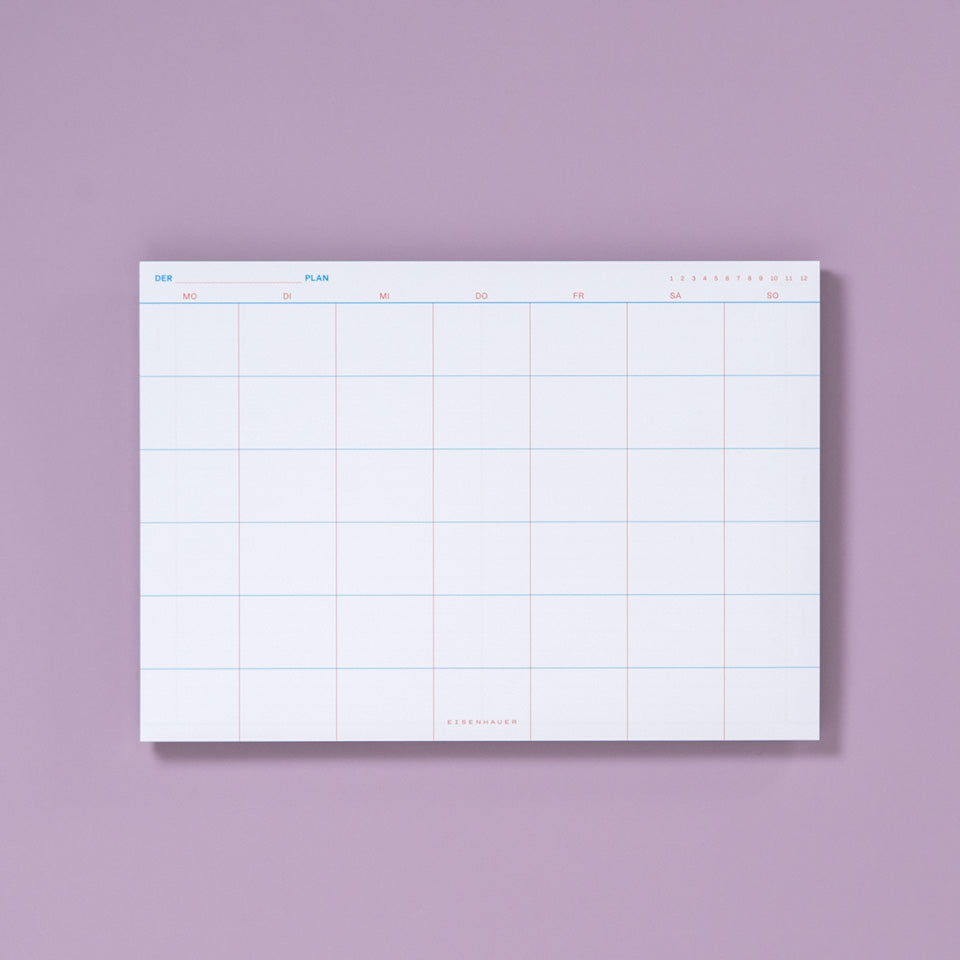 Notizblock Eisenhauer Planer