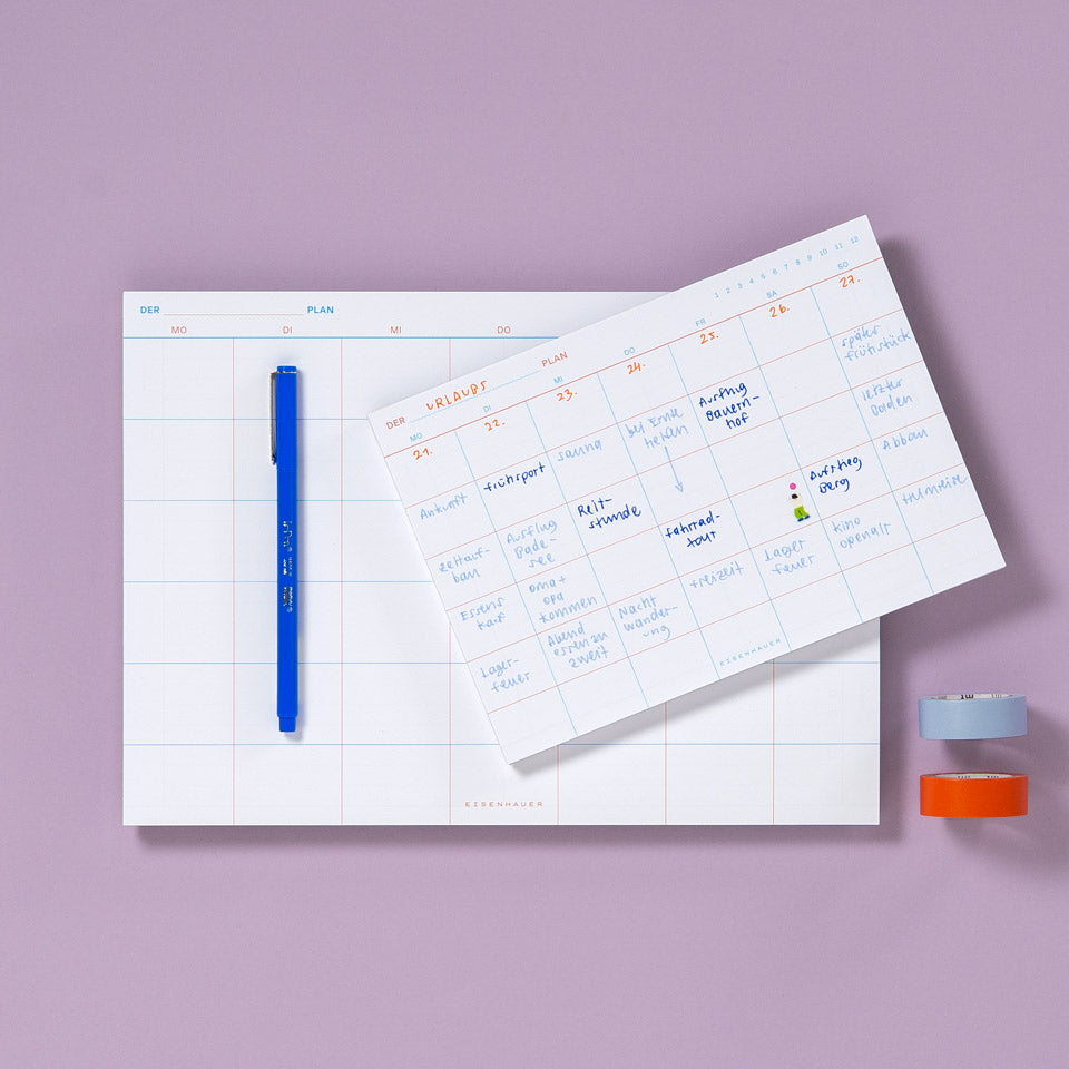 Notizblock Eisenhauer Planer