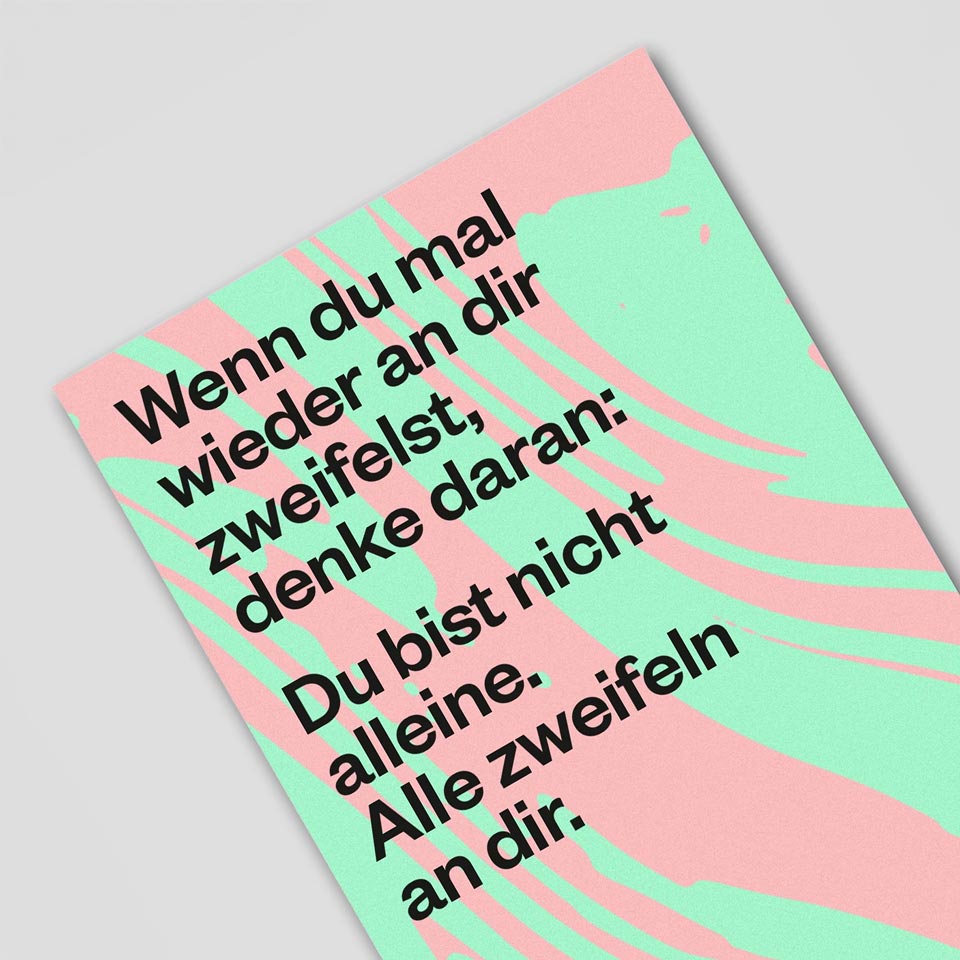 Postkarte Zweifel