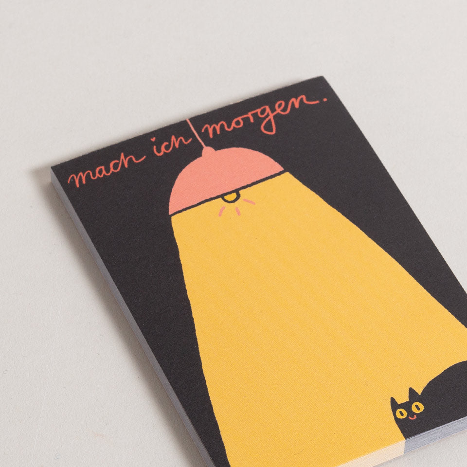 Notizblock – mach ich morgen