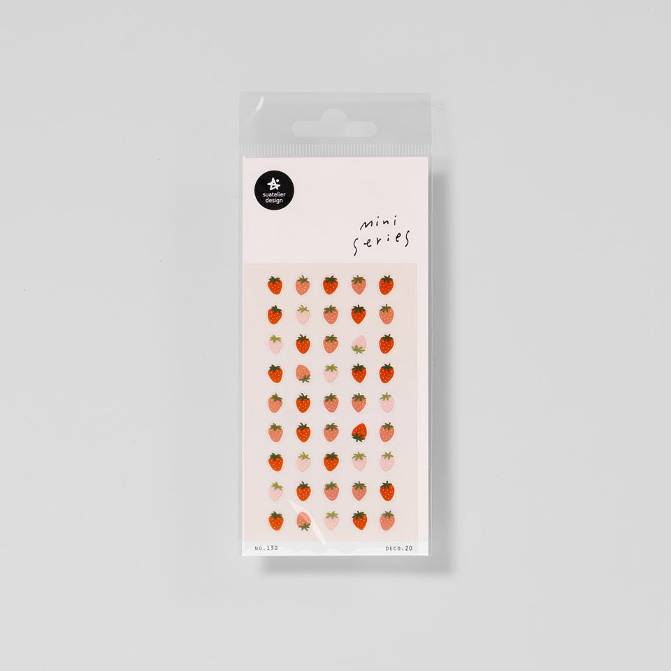 Mini Series Aufkleber 130 Erdbeeren
