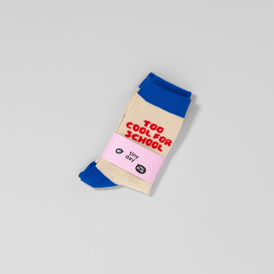 Socken "Too Cool For School"