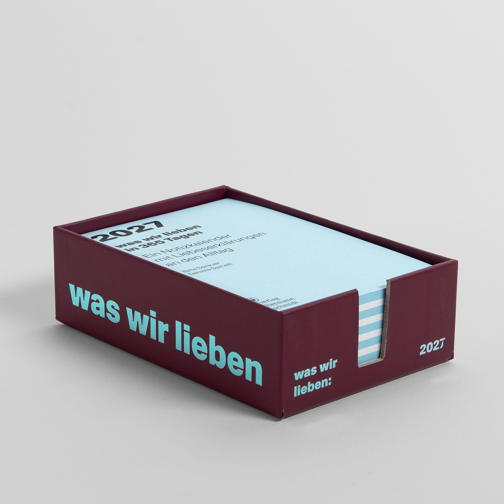 Sammelbox vom Was wir lieben Notizkalender 2027