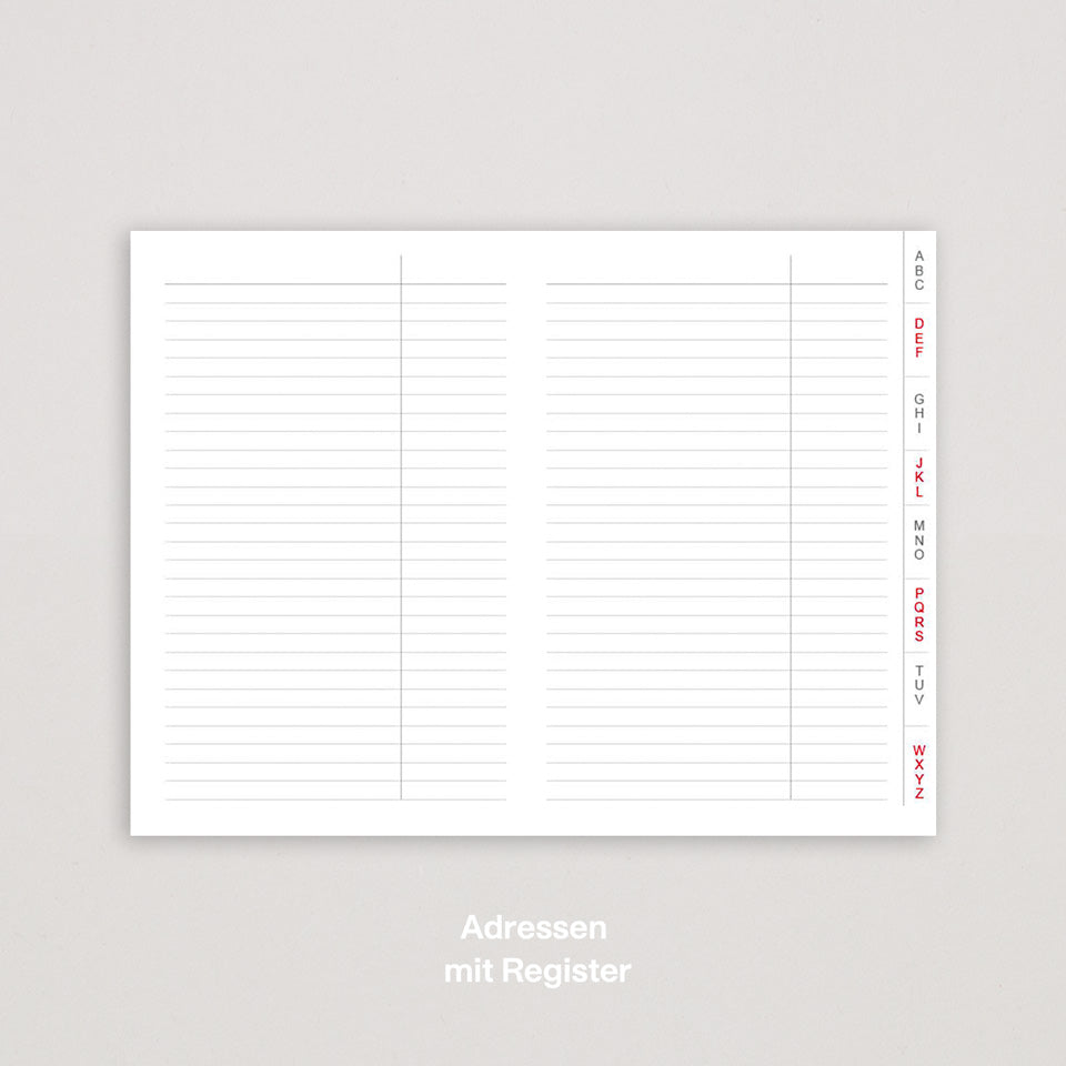 A7 Notizbuch- + Spezialeinlagen X17