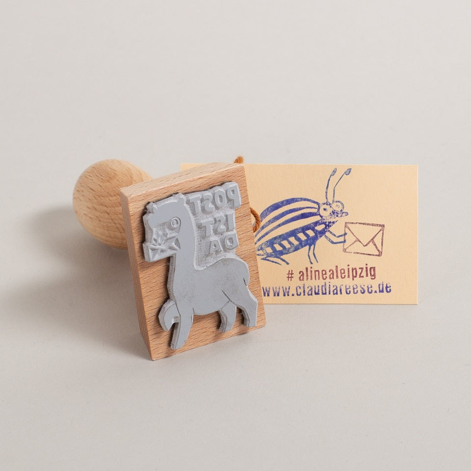 Stempel winkendes Kuvert / Post aus Leipzig