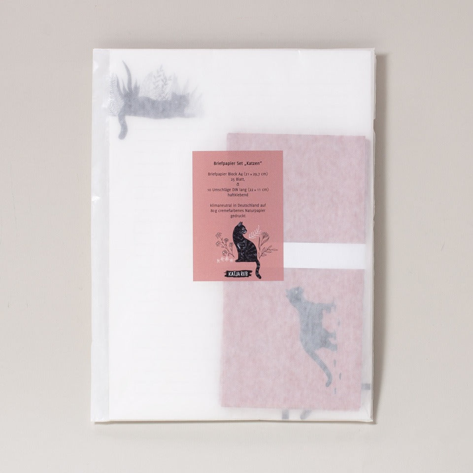 Briefpapierset Katzen