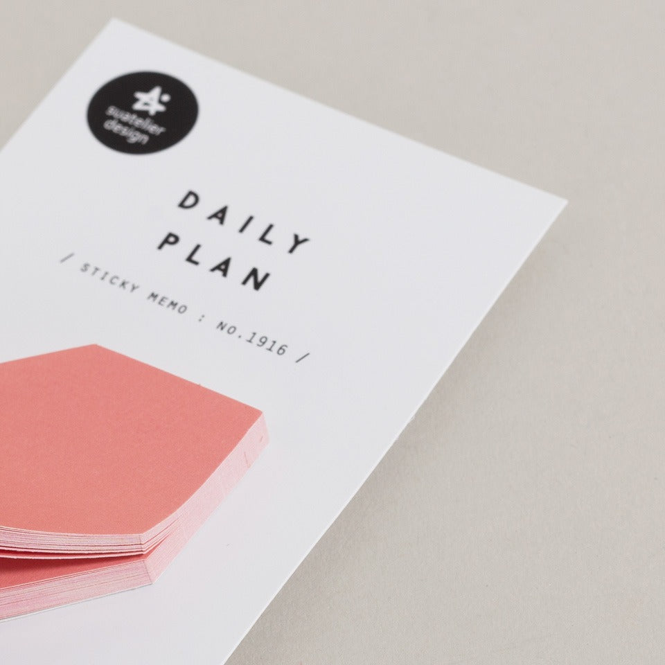 Daily Plan Sticky Memo geometrisch 1916