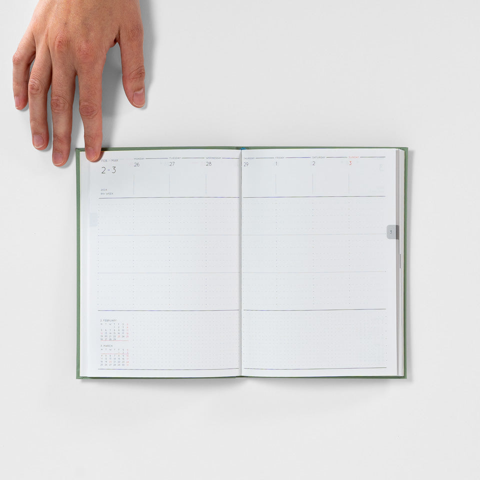 Journal Kalender 2026 / Diary Caston Weekly B6