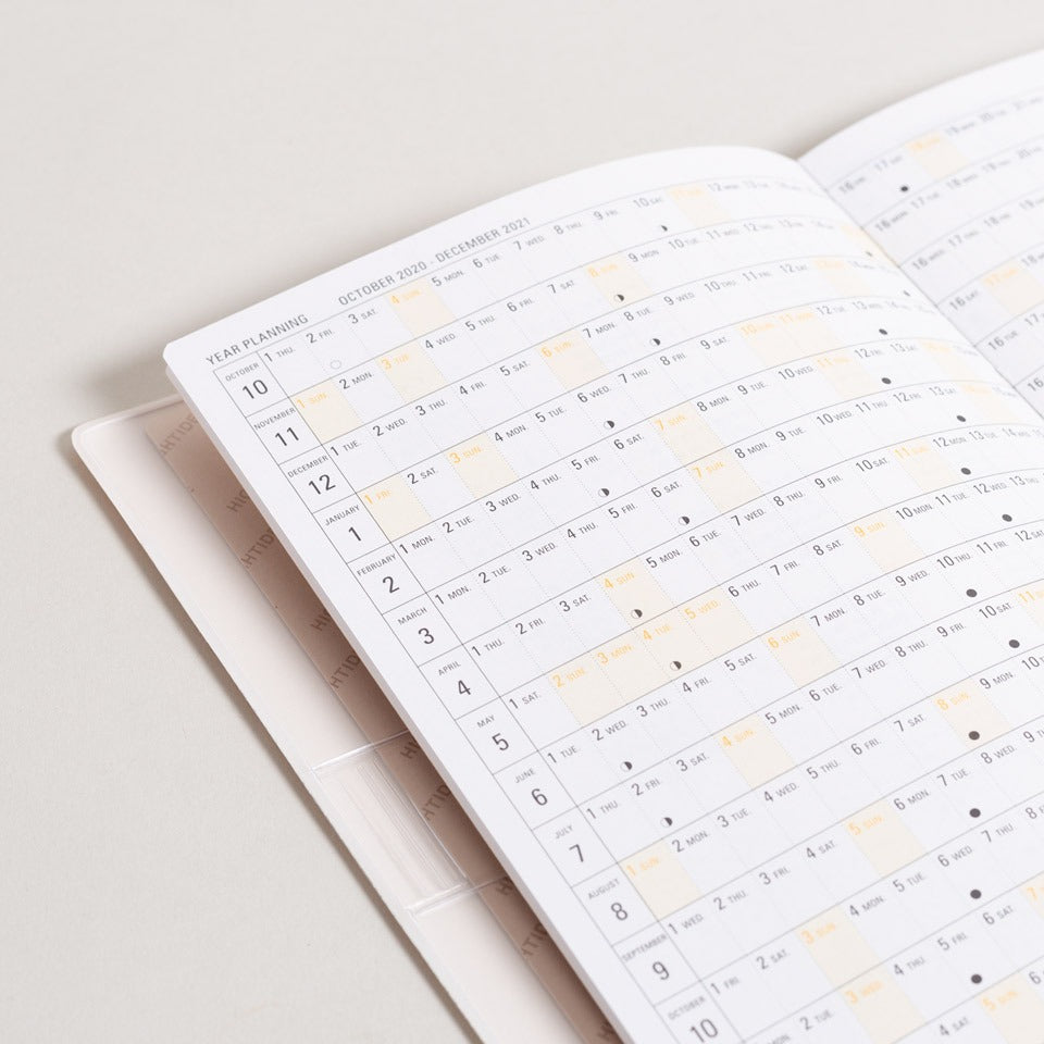 Wochenkalender 2026 mit Tasche / Diary Iris B6