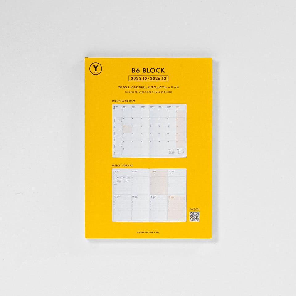 Wochenkalender 2026 mit Tasche / Diary Iris B6
