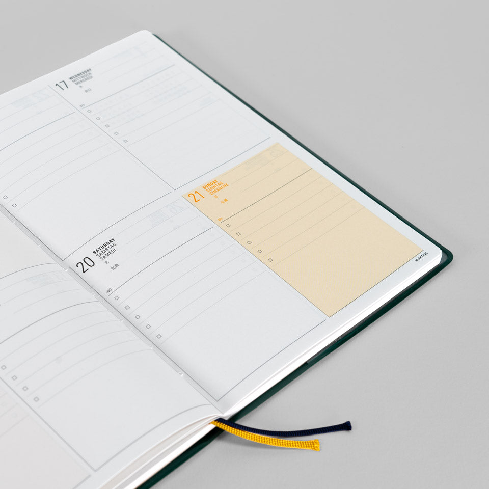 Wochenkalender 2026 mit Tasche / Diary Iris B6