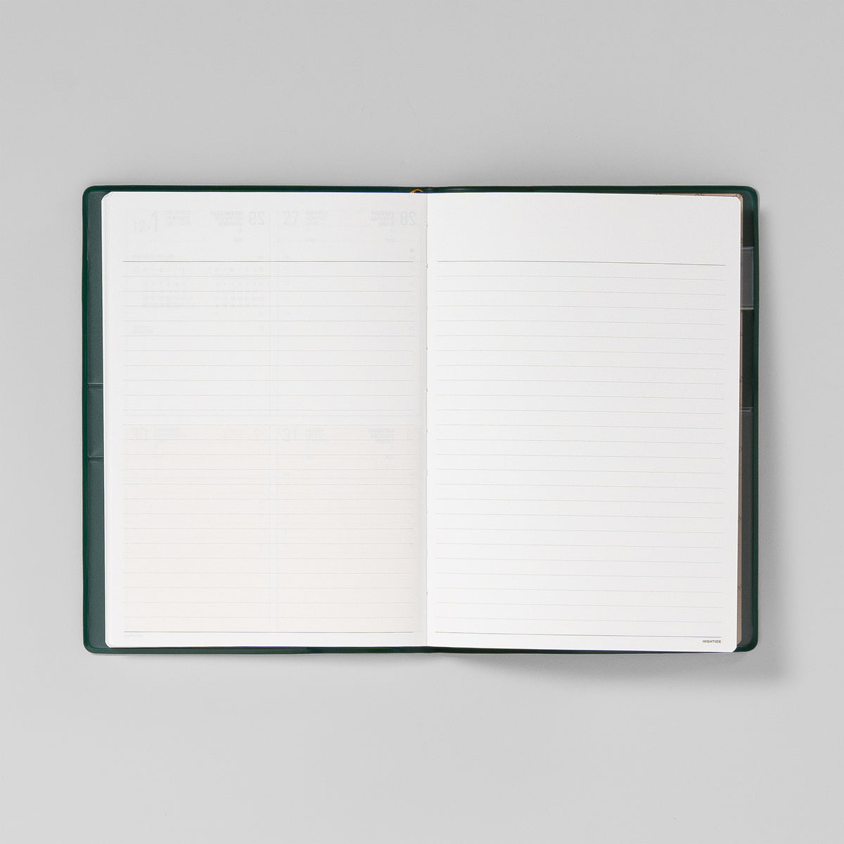 Linierte Notizseiten hinten im Iris B6 Wochenkalender