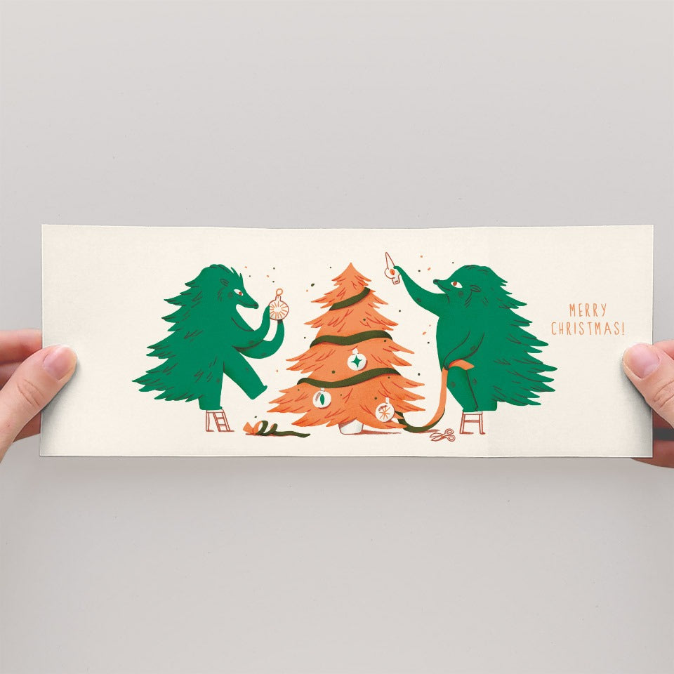 Faltkarte Merry Christmas