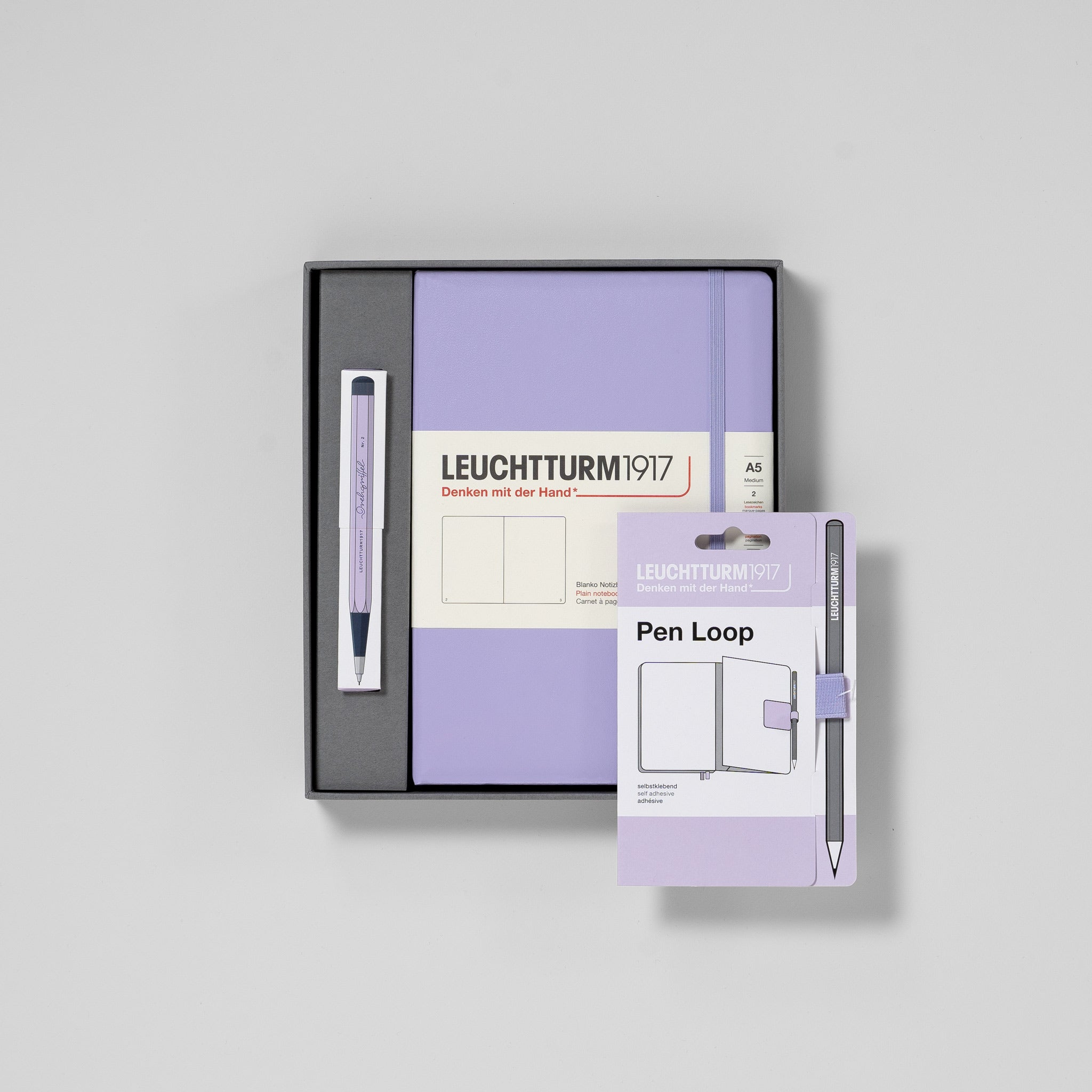 Leuchtturm-Geschenkbox: Notizbuch & Drehgriffel-Bleistift