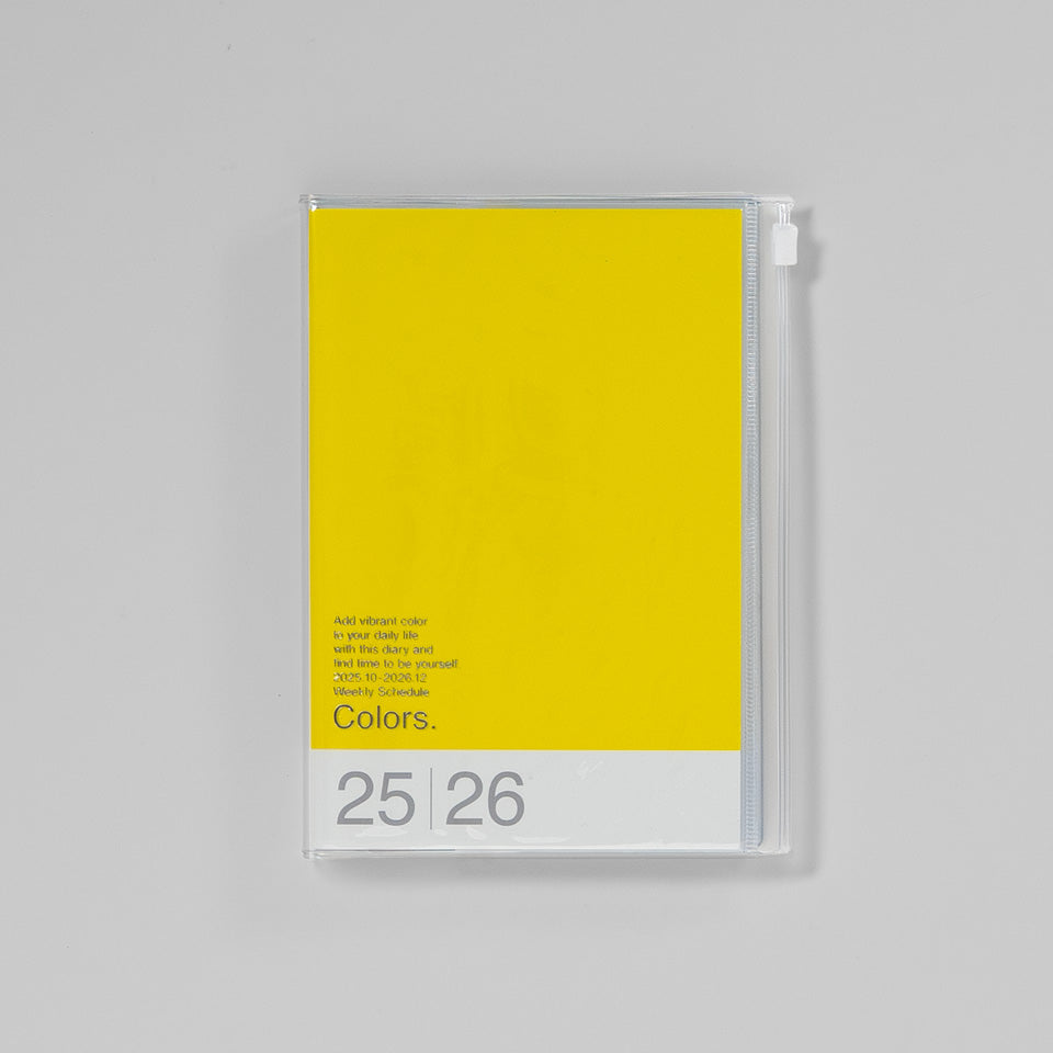 B6 Kalender 2025/26 mit Umschlagtasche Farbe