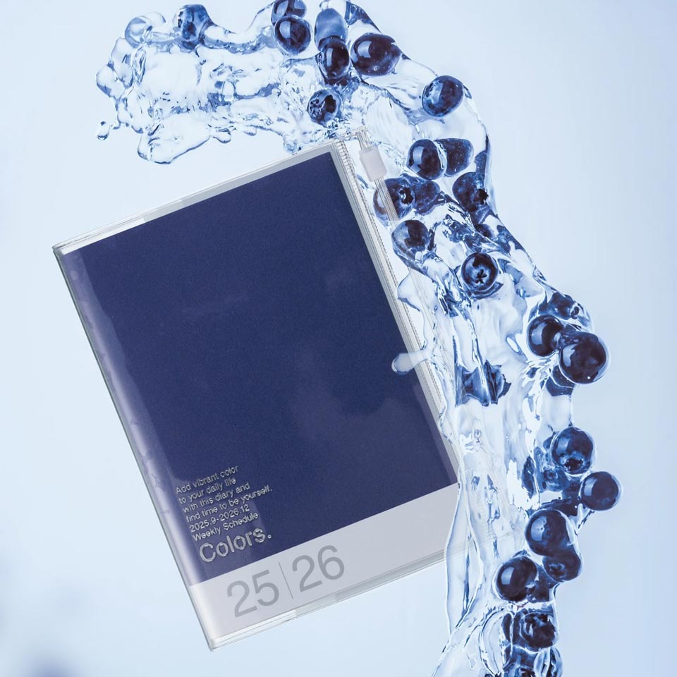 A6 Kalender 2025/26 mit Umschlagtasche Farbe