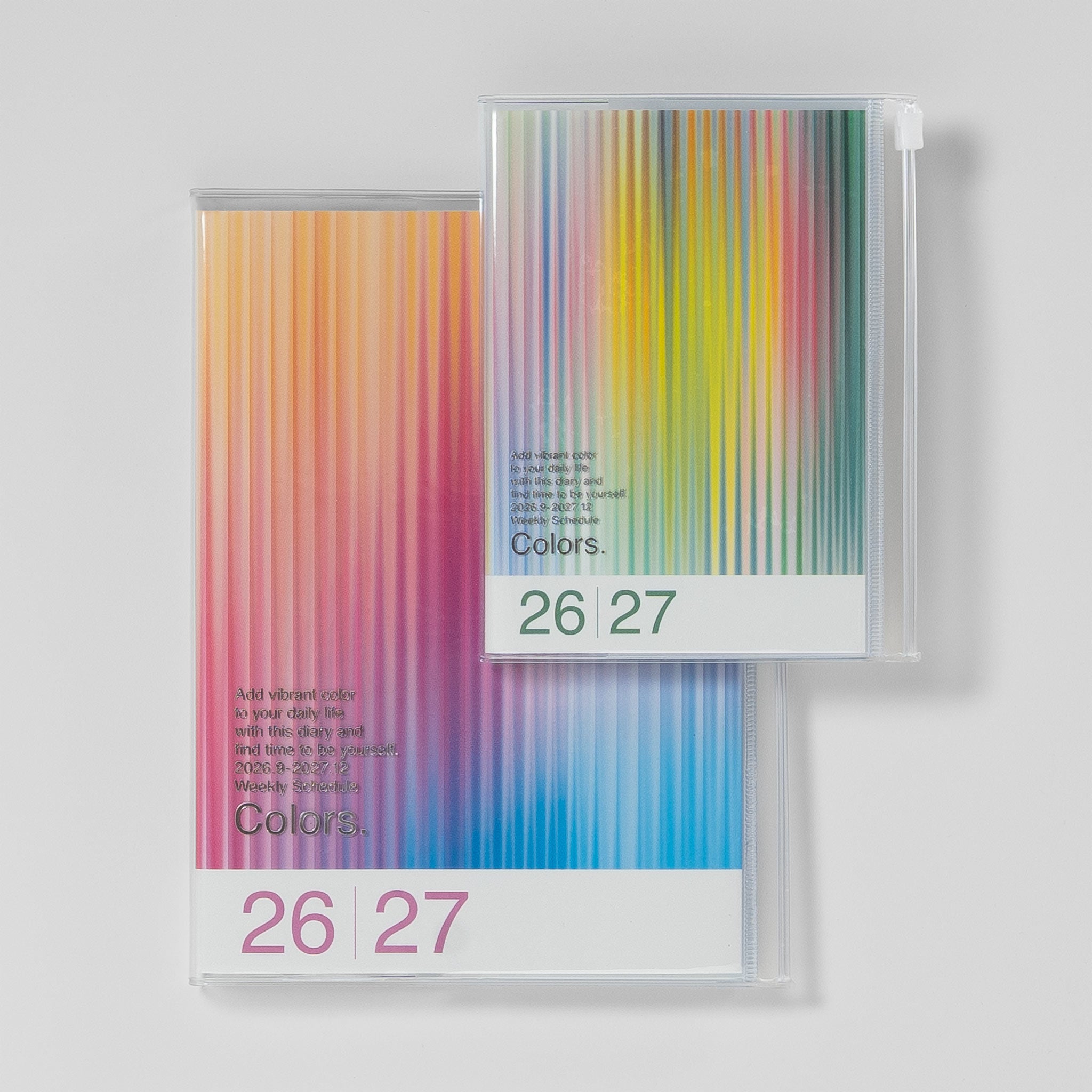 Mark's Taschenkalender Verlauf „Colors." Formatvergleich A5 und A6