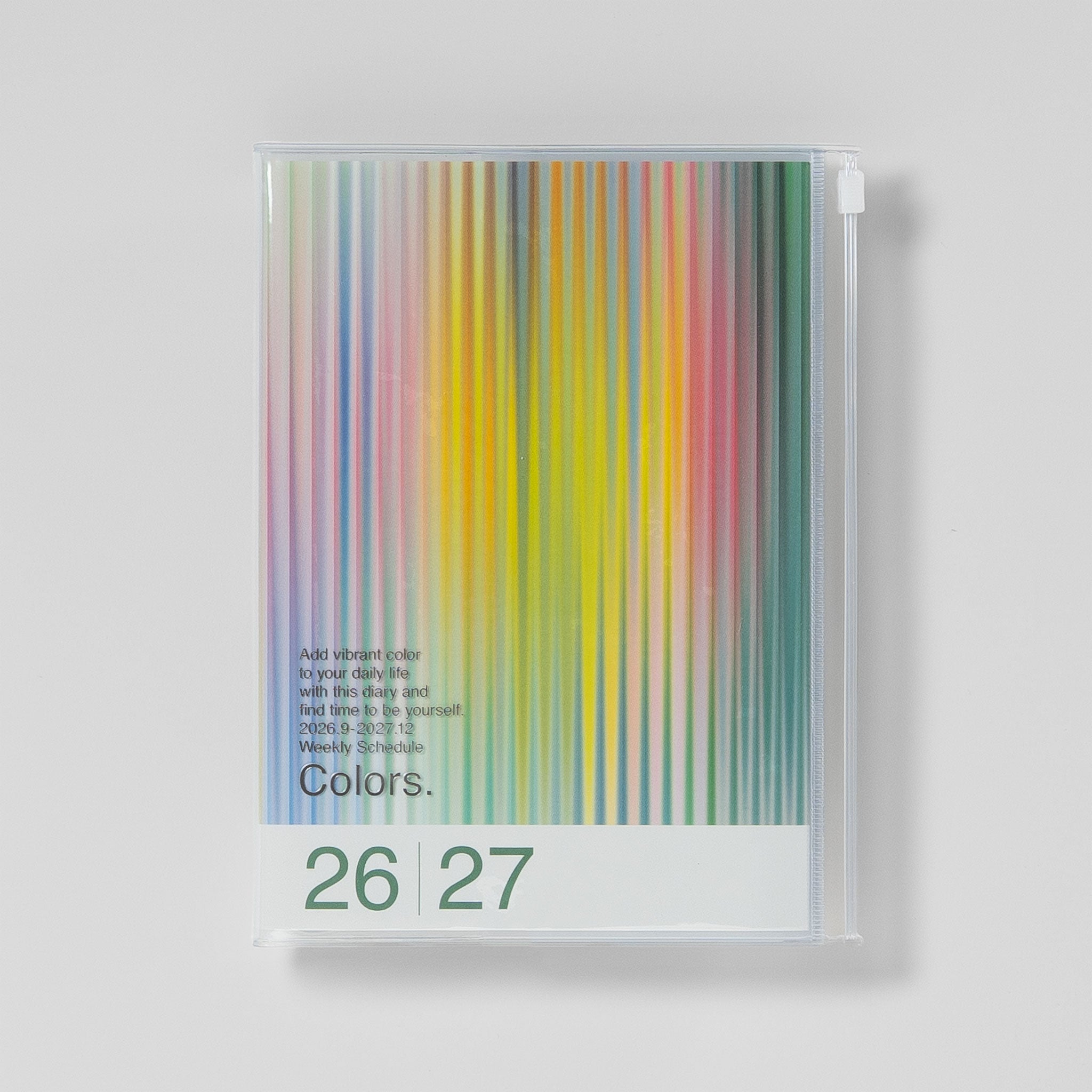 Mark's Taschenkalender A5 2026/27 Verlauf „Colors.", Farbe Grün #Farbe_Green