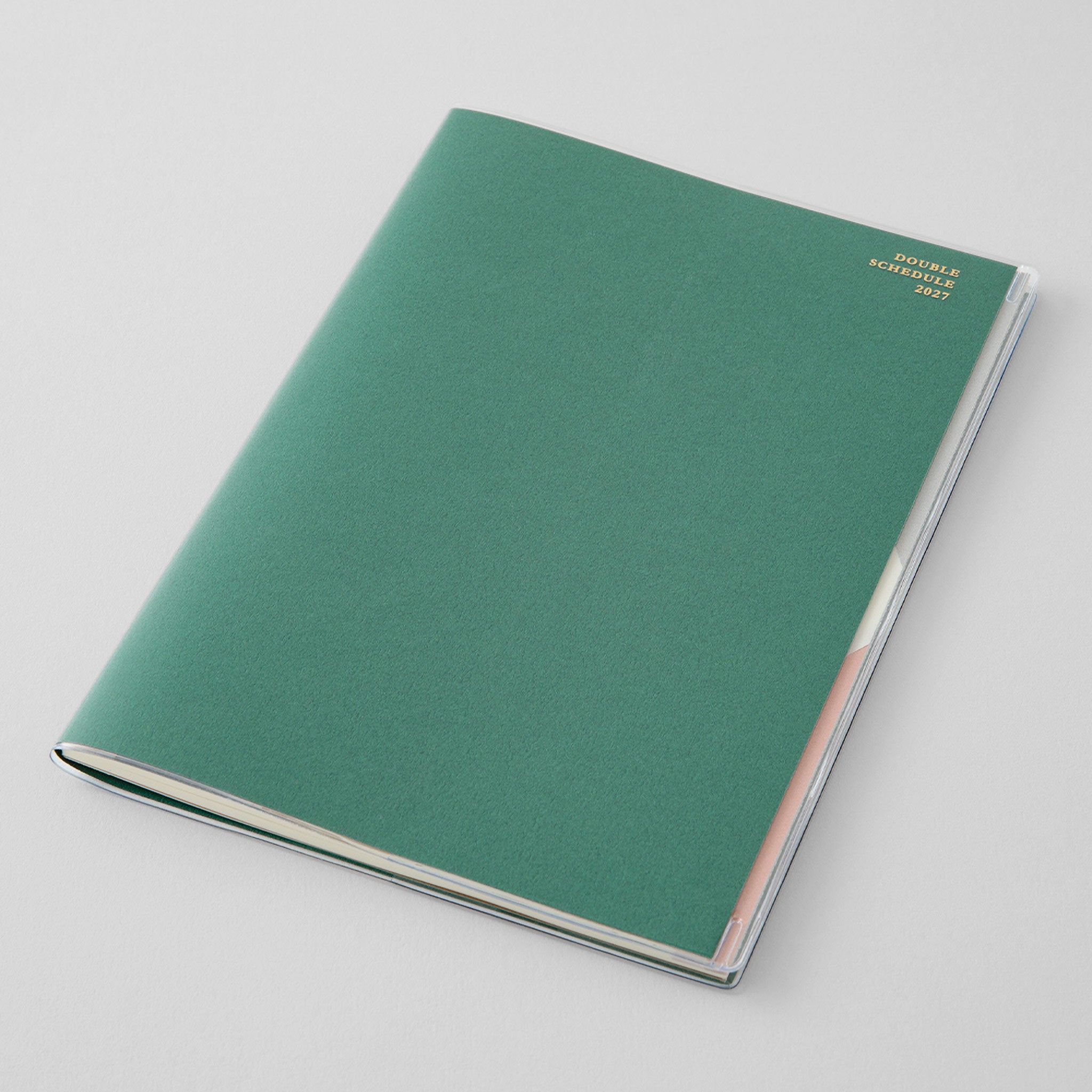 Midori B6 Doppelplaner mit Wochen-To-Do 2027 Grün – Seitenansicht