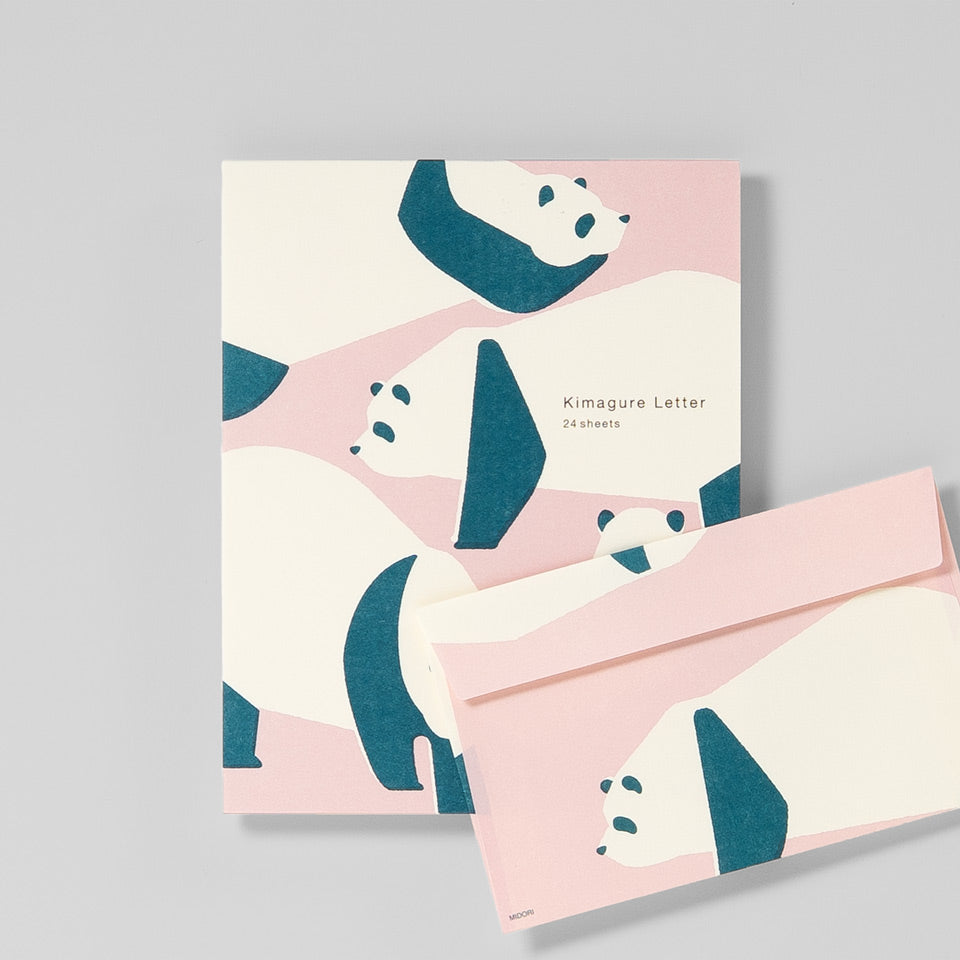 Panda Set Briefpapier mit Umschlägen