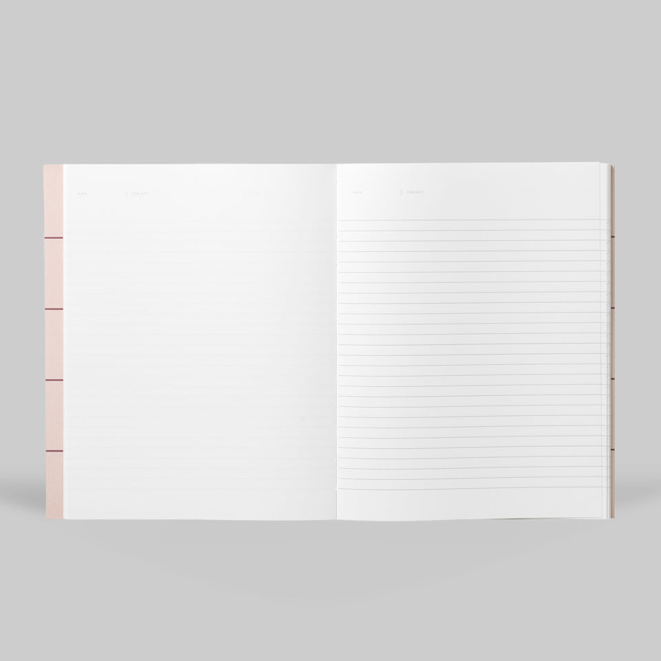Notizbuch groß rosa Notem / Uma Notebook L